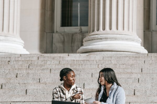 Students on campus